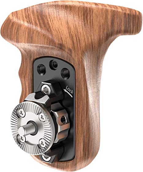 SMALLRIG Right Side Rosette Wooden Handle for Shoulder Mount Support Rig, Right Hand - 1941