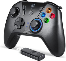 Load image into Gallery viewer, EasySMX Wireless Gaming Controller for Windows PC/PS3/Android TV BOX, Dual Vibration Plug and Play Gamepad Joystick with 4 Customized Buttons, Battery Up to 14 Hours, Work for Nintendo Switch
