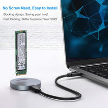 Load image into Gallery viewer, RIITOP NVMe to USB Docking Station, External M.2 PCI-e NVMe SSD to USB-C Reader Adapter for M.2 (M Key) NVMe SSD
