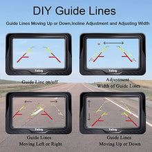 Load image into Gallery viewer, Backup Camera for Car HD 1080P with Monitor One Wire DIY Kit 6 LED Night Vision Rear View Camera for Cars Trucks SUVs Campers IP69 Waterproof 12V-24V Long Term Performance Yakry Y11
