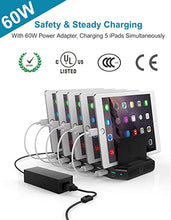 Load image into Gallery viewer, Unitek Fast Charging Station with Quick Charge 3.0, Multi USB Charger Station for Multiple Devices, iPhone, iPad, Tablet, Kindle-Black(UL Certified)
