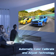 Load image into Gallery viewer, TMY WiFi Projector with 100? Screen, 180 ANSI Brightness [Over 7500 Lumens], 1080P Full HD Enhanced Portable Projector Compatible with TV Stick Smartphone Tablet HDMI USB for Outdoor Movies.
