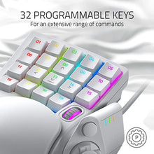 Load image into Gallery viewer, Razer Tartarus Pro Gaming Keypad: Analog-Optical Key Switches - 32 Programmable Keys - Customizable Chroma RGB Lighting - Programmable Macros - Variable Key Press Pressure Sensitivity - Mercury White
