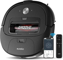 Load image into Gallery viewer, eureka Groove Robot Vacuum Cleaner, Wi-Fi Connected, App, Alexa &amp; Remote Controls, Self-Charging, NER300 , Black
