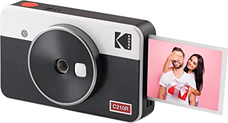 Kodak Mini Shot 2 Retro Portable Wireless Instant Camera & Photo Printer, Compatible with iOS & Android and Bluetooth Devices, Real Photo (2.1x3.4) 4Pass Technology - White