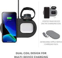Load image into Gallery viewer, Native Union Drop XL Wireless Charger (Watch Edition) – Multi-Device Charging pad for iPhone &amp; Qi Compatible Devices with Detachable Apple Watch Puck (Adapter for US, China and Australia Included)
