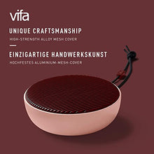 Load image into Gallery viewer, Vifa City Bluetooth Speaker, Speakers Bluetooth Wireless, Portable Outdoor Mini Speaker, Bluetooth Speaker for Computer&amp;Phone, Dual Pairing &amp; Stereo Sound (Burgundy Blush)
