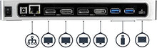 Load image into Gallery viewer, StarTech.com Dual 4K Docking Station - USB C and A (3.0) - Dual Monitor DisplayPort + HDMI Dock for Mac &amp; Windows Laptops (DK30A2DH)
