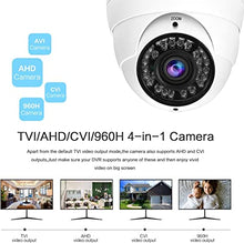 Load image into Gallery viewer, Anpviz Analog CCTV Camera HD 1080P 4-in-1 (TVI/AHD/CVI/960H CVBS) Security Dome Camera,2.8-12mm Varifocal Lens Video Surveillance,Weatherproof Metal Housing 36 IR-LEDs Day&amp; Night Indoor/Outdoor(White)
