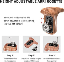Load image into Gallery viewer, SMALLRIG Right Side Rosette Wooden Handle for Shoulder Mount Support Rig, Right Hand - 1941
