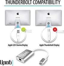 Load image into Gallery viewer, USB C to Mini DisplayPort Adapter UPTab (4K@60Hz) USB-C/Thunderbolt 3 to MDP Adapter with Power Port for New M1 MacBook Pro/Air, iPad Pro USB-C, Mac Mini M1, iMac and More USB Type-C Devices (Silver)

