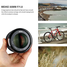 Load image into Gallery viewer, Meike 85mm f1.8 Large Aperture Full Frame Auto Focus Telephoto Lens for Canon EOS EF Mount Digital SLR Camera Compatible with APS C Bodies Such as 1D 5D3 5D4 6D 7D 70D 550D 80D
