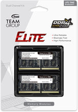 Load image into Gallery viewer, TEAMGROUP Elite DDR4 32GB Kit (2 x 16GB) 2400MHz PC4-19200 CL16 Unbuffered Non-ECC 1.2V SODIMM 260-Pin Laptop Notebook PC Computer Memory Module Ram Upgrade - TED432G2400C16DC-S01
