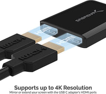 Load image into Gallery viewer, Sabrent USB Type-C Dual HDMI Adapter [Supports Up to Two 4K 30Hz Monitors, Compatible with Windows Systems Only] (DA-UCDH)
