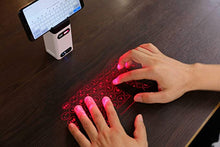 Load image into Gallery viewer, AGS World&#39;s Most Advanced Wireless Laser Projection Bluetooth Virtual Keyboard &amp; Mouse for iPhone, Ipad, Smartphone and Tablets
