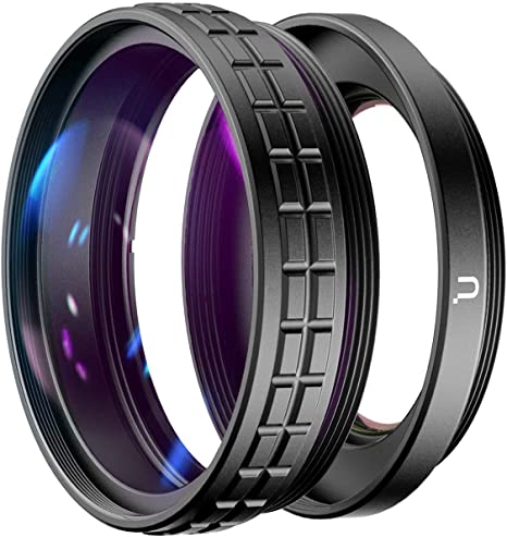 ULANZI WL-1 Wide Angle Lens for Sony ZV1 Camera Vlogger, 18mm Wide Angle / 10X Macro 2-in-1 Additional Lens for Sony ZV1/RX100 VII Camera