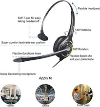 Load image into Gallery viewer, VoiceJoy HD253 USB Headset with Quick Disconnect Adapter Compatible with Plantronics QD,Computer Headset with Microphone Noise Cancelling, PC Headset Headphones for Laptop,PC,Skype,Zoom,Webinar
