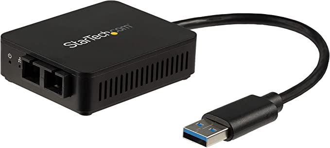 StarTech.com USB to Fiber Optic Converter - 1000Base-SX SC - MM - Windows / Mac / Linux - USB 3.0 Ethernet Adapter - Network Adapter (US1GA30SXSC)