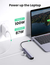 Load image into Gallery viewer, UGREEN USB C Hub Ethernet, 5 in 1 Multi Port Adapter with Gigabit Ethernet Port 4K HDMI USB C PD Charging and 2 USB 3.0 Compatible with MacBook, iPad Pro, XPS, Pixelbook, Surface, Chromebook and More
