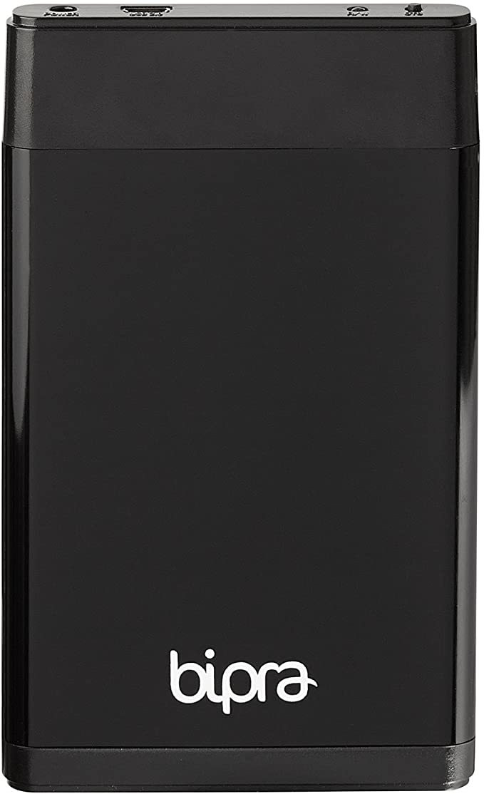 Bipra 1TB External Portable Hard Drive Includes One Touch Back Up Software - Black - FAT32 (1000GB)
