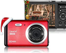 Load image into Gallery viewer, Vmotal Digital Camera 1080P 20MP HD Mini Camera, Video Camera Digital Students Cameras,Indoor Outdoor Compact Camera for Kids/Beginners/Elderly (Red)
