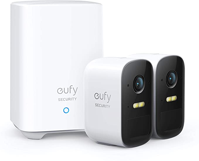 eufy Security, eufyCam 2C 2-Cam Kit, Security Camera Outdoor, Wireless Home Security System with 180-Day Battery Life, HomeKit Compatibility, 1080p HD, IP67, Night Vision, No Monthly Fee