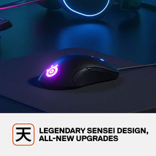 Load image into Gallery viewer, SteelSeries Sensei Ten Gaming Mouse – 18,000 CPI TrueMove Pro Optical Sensor – Ambidextrous Design – 8 Programmable Buttons – 60M Click Mechanical Switches – RGB Lighting
