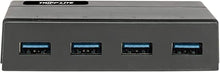 Load image into Gallery viewer, Tripp Lite 4 Port Powered USB Hub, USB 3.0 Hub, USB-A Ports, 2.4A, Black (U360-004-2F)
