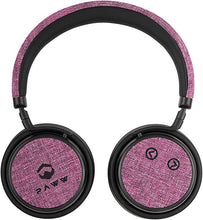 Load image into Gallery viewer, Paww PureSound Headphones - Over the Ear Bluetooth Fashion Headphones – Hi Fi Sound Quality Longer Playtime - For Calls Movies &amp; More (Cerise Pink)
