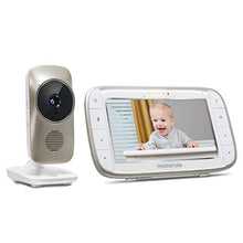 Load image into Gallery viewer, motorola MBP845CONNECT 5&quot; Video Baby Monitor with Wi-Fi Viewing, Digital Zoom, Two-Way Audio, and Room Temperature Display
