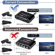 Load image into Gallery viewer, HDMI to Component Converter with Scaler Function, HDMI to YPbPr 5RCA RGB Scaler Adapter V1.4 with R/L Audio Output Support for MacBook TV Blu-Ray DVD PS4 DVD, PSP, Xbox 360,Amazon Fire TV
