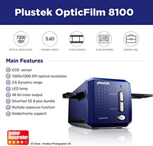 Load image into Gallery viewer, Plustek OpticFilm 8100-35mm Negative Film/Slide Scanner with 7200 DPI and 48-bit Output. Bundle Silverfast SE Plus 8.8, Support Mac and Windows

