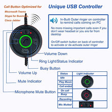 Load image into Gallery viewer, USB Headset with Microphone Noise Canceling, Binaural PC Headphone with Call Reminding and Busy Light Indicator for Home Office Business Softphone Skype Chat, Pro Mic for Voice Recognition
