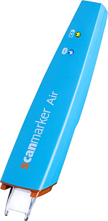 Scanmarker Air Pen Scanner | OCR Digital Highlighter and Reading Pen | Wireless | Text to Speech | Multilingual | Language Translation | Compatible with Mac, Windows, iOS, Android | Blue