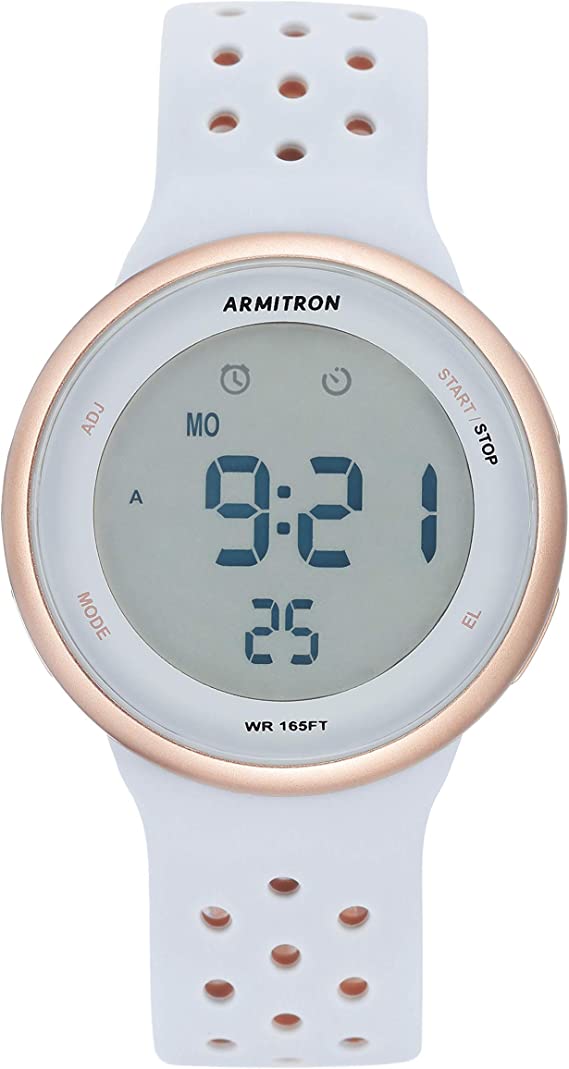 Armitron Sport Unisex Digital Chronograph Silicone Strap Watch, 40/8423