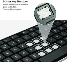 Load image into Gallery viewer, BFRIENDit Wired USB Keyboard , Comfortable Quiet Chocolate Keys , Durable Ultra-Slim Wired Computer Keyboard For PC , Windows 10 / 8 / 7 / Vista , KB1430 - White
