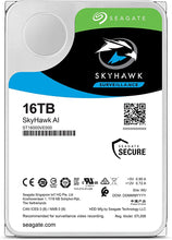 Load image into Gallery viewer, Seagate Skyhawk AI 16TB Video Internal Hard Drive HDD – 3.5 Inch SATA 6Gb/s 256MB Cache for DVR NVR Security Camera System with Drive Health Management and in-House Rescue Services (ST16000VE000)
