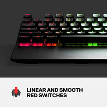 Load image into Gallery viewer, SteelSeries Apex 7 TKL Compact Mechanical Gaming Keyboard – OLED Smart Display – USB Passthrough and Media Controls – Linear and Quiet – RGB Backlit (Red Switch)
