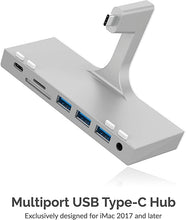 Load image into Gallery viewer, SABRENT Multi-Port iMac Hub with Front Access USB Ports, SD/Micro SD Card Reader, 3.5mm Headphone Jack and Rear HDMI 2.0 Output (iMac 2017 to 2020) (HB-SIMC)
