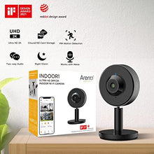 Load image into Gallery viewer, Indoor Security Camera Arenti INDOOR1, 2K/3MP Ultra HD, 2.4G Wi-Fi, Works with Alexa &amp; Google Assistant, AI Powered Human Motion Detection, Sound Detection, Two-Way Audio, Night Vision with SD Card
