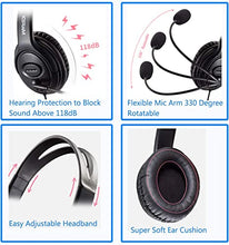 Load image into Gallery viewer, USB Headset with Microphone Noise Cancelling &amp; Mic Mute, Stereo Computer Headphone for Call Center Office Business PC Softphone Calls Microsoft Teams Skype Chat, Clear Voice for Voice Recognition
