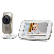 Load image into Gallery viewer, motorola MBP845CONNECT 5&quot; Video Baby Monitor with Wi-Fi Viewing, Digital Zoom, Two-Way Audio, and Room Temperature Display
