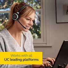 Load image into Gallery viewer, Jabra Evolve 65 UC Wireless Headset, Mono  Includes Link 370 USB Adapter  Bluetooth Headset with Industry-Leading Wireless Performance, Passive Noise Cancellation, All Day Battery
