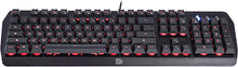 Load image into Gallery viewer, Thermaltake Tt eSPORTS Challenger Edge Aluminum Faceplate 8 Color LED Backlighting Fast Response Key Anti-Ghosting Membrane Gaming Keyboard KB-CHE-MBBLUS-01, Black
