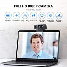 Load image into Gallery viewer, Webcam with Microphone 1080P HD Web Camera, Vitade 672 USB Desktop Web Cam Facecam Video Cam for Streaming Gaming Conferencing Mac Windows PC Laptop Computer
