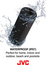 Load image into Gallery viewer, JVC Portable Wireless Speaker with Surrounding Sound, Bluetooth 4.2, Waterproof IPX7, 8-Hour Battery Life - SPSX2BT

