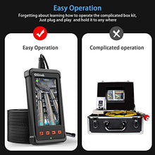 Load image into Gallery viewer, 50FT Industrial Endoscope, Oiiwak Borescope Camera for Pipe Sewer Drain Plumbing Inspection 1080P HD 4.3inch LCD Screen Waterproof IP68 Endoscope Snake Camera with 6 LED Lights (15m)
