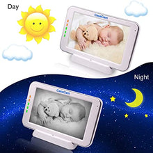Load image into Gallery viewer, CasaCam BM200 Video Baby Monitor with 5&quot; Touchscreen and HD Pan &amp; Tilt Camera, Two Way Audio, Lullabies, Nightlight, Automatic Night Vision and Temperature Monitoring Capability
