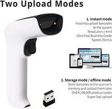 Load image into Gallery viewer, ScanAvenger Wireless 2D Bluetooth Barcode Scanner: 3-in-1 Hand Scanners - Cordless, Rechargeable 1D and 2D Scan Gun for Inventory Management -Portable, Handheld, USB Bar Code/QR Code Reader
