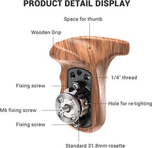 Load image into Gallery viewer, SMALLRIG Right Side Rosette Wooden Handle for Shoulder Mount Support Rig, Right Hand - 1941
